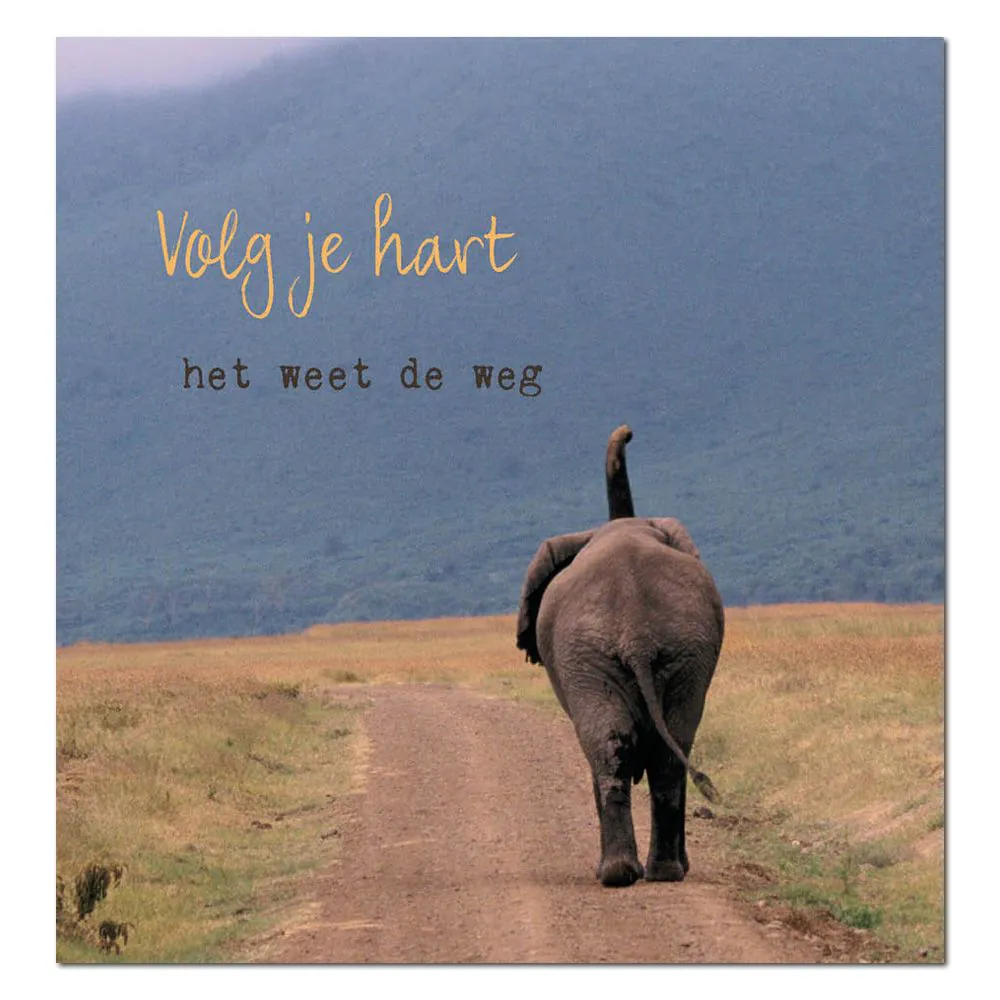 Over mij Wenskaart Volg Je Hart